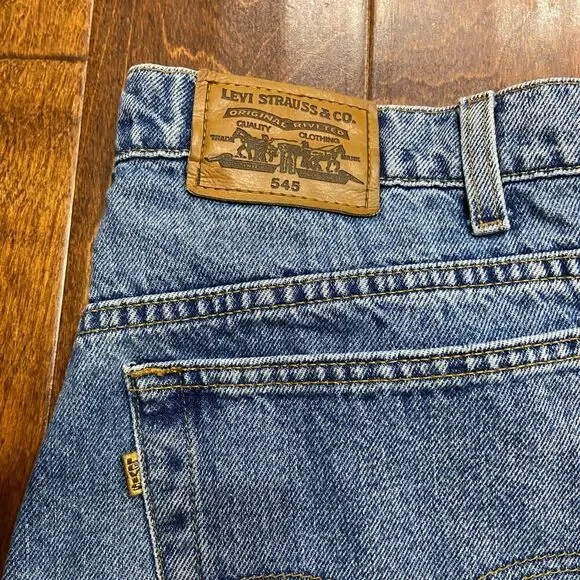 Levi's 545 Loose Fit Vintage 1993 Denim Blue Jeans Gold Tab Men's Size 38 x 30 - Picture 2 of 11